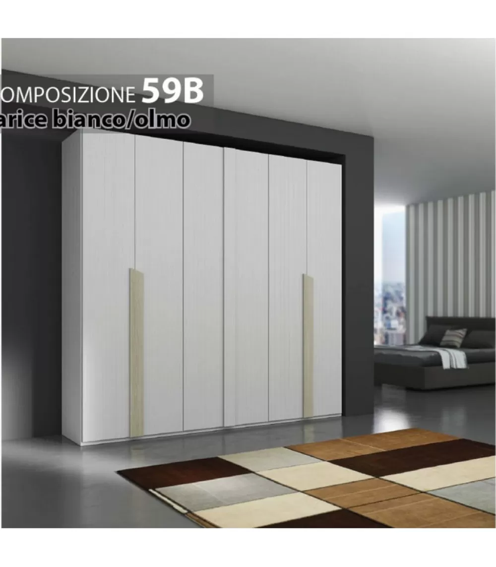 Armadiature^HOMESTYLE Armadio Lineare 6 Ante Battente Barcellona 58/59B.