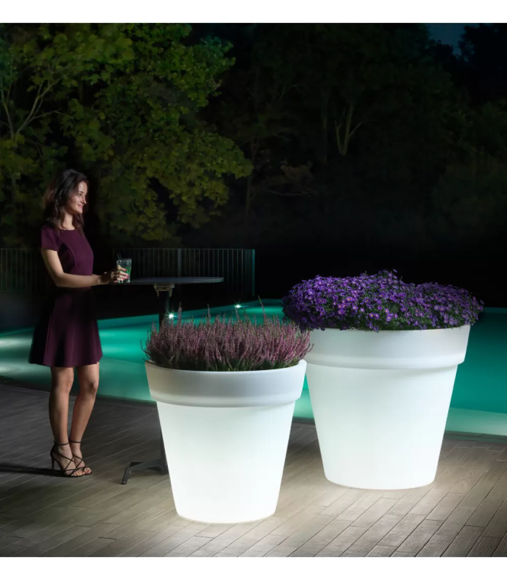 Arredo Bar Per Esterni^LYXO Cache-Pot Easy Con Luce A Led.