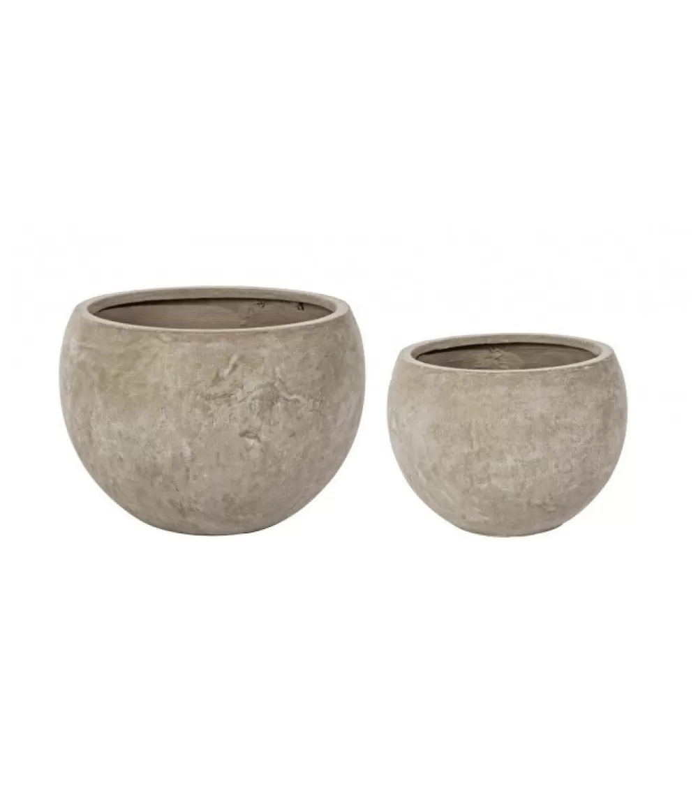 Complementi^CONTEMPORARY STYLE Cement Sfera Set 2 Vasi