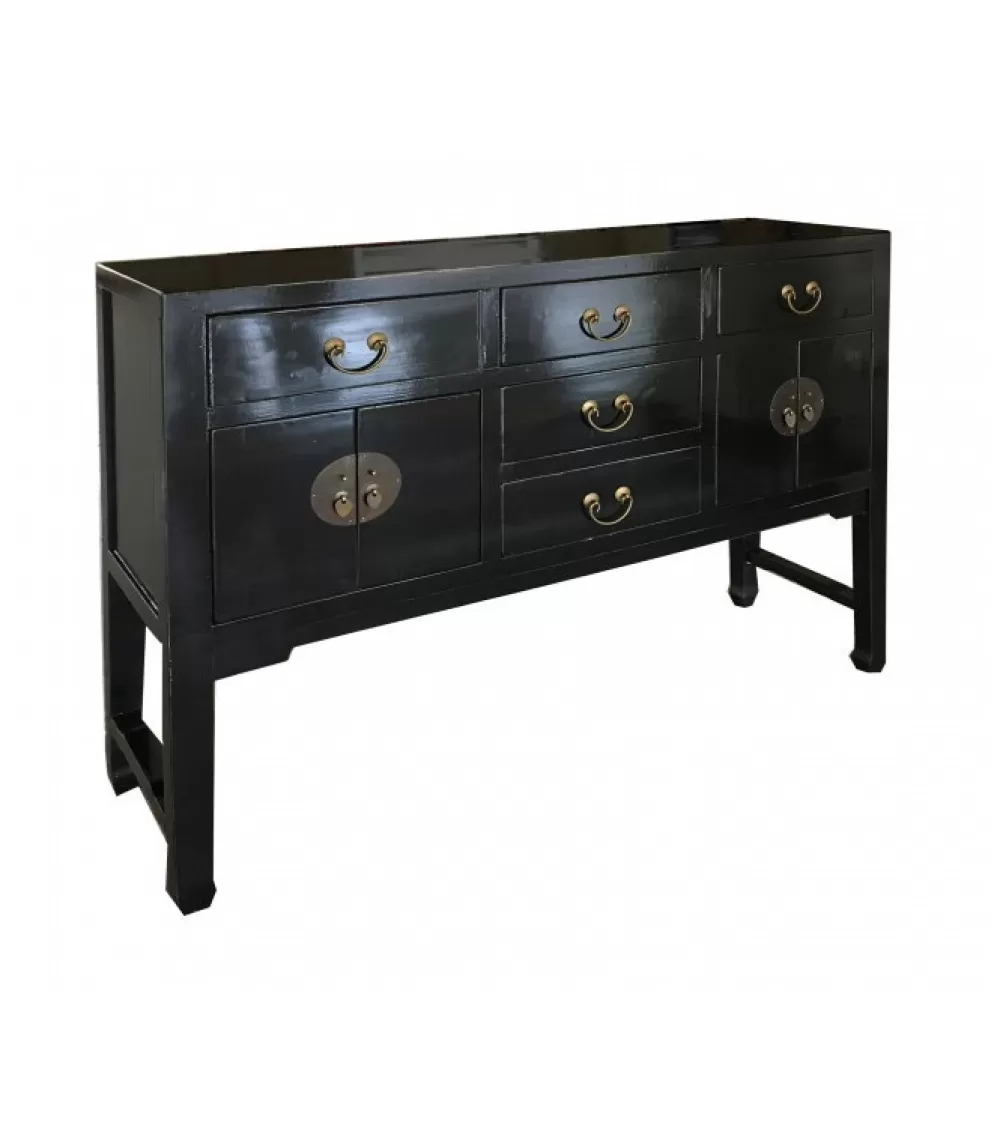 Credenze E Madie^CONTEMPORARY STYLE Consolle 4A-5C Jinan Nero