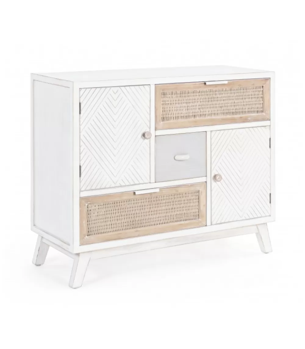 Credenze E Madie^CONTEMPORARY STYLE Credenza 2 Ante-3 Cassetti Clotilde