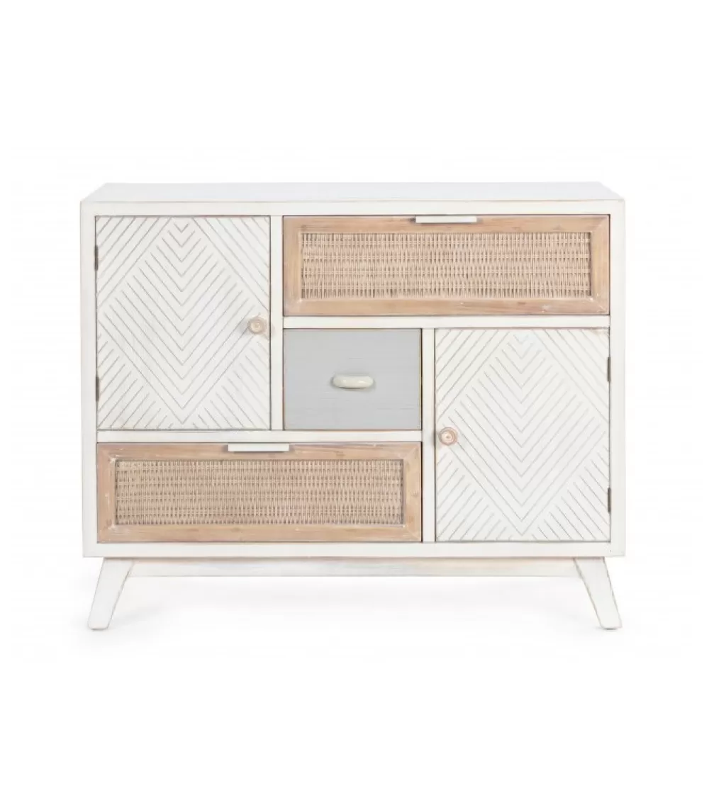 Credenze E Madie^CONTEMPORARY STYLE Credenza 2 Ante-3 Cassetti Clotilde