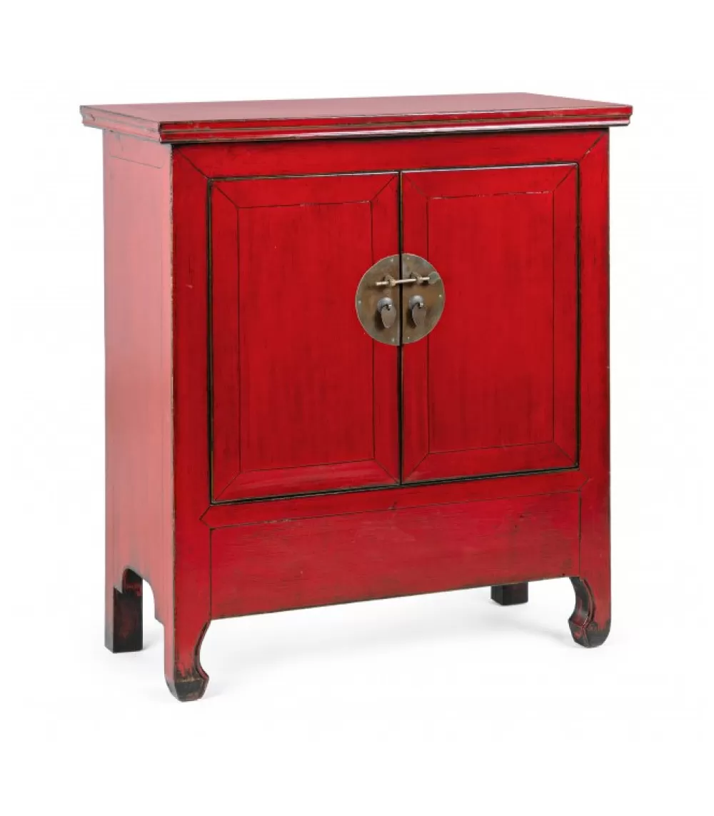 Credenze E Madie | CONTEMPORARY STYLE Credenza 2 Ante Jinan Rosso