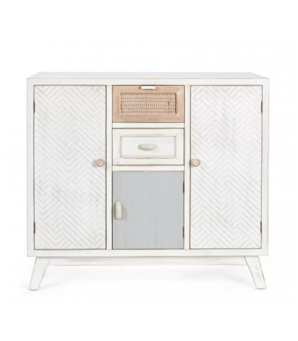 Credenze E Madie^CONTEMPORARY STYLE Credenza 3 Ante-2 Cassetti Clotilde