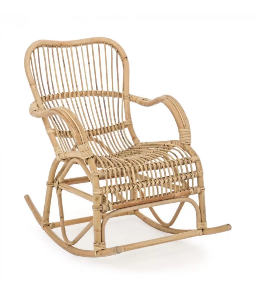 Sedute E Lettini | CONTEMPORARY STYLE Dondolo Casimira Nat Struttura In Rattan