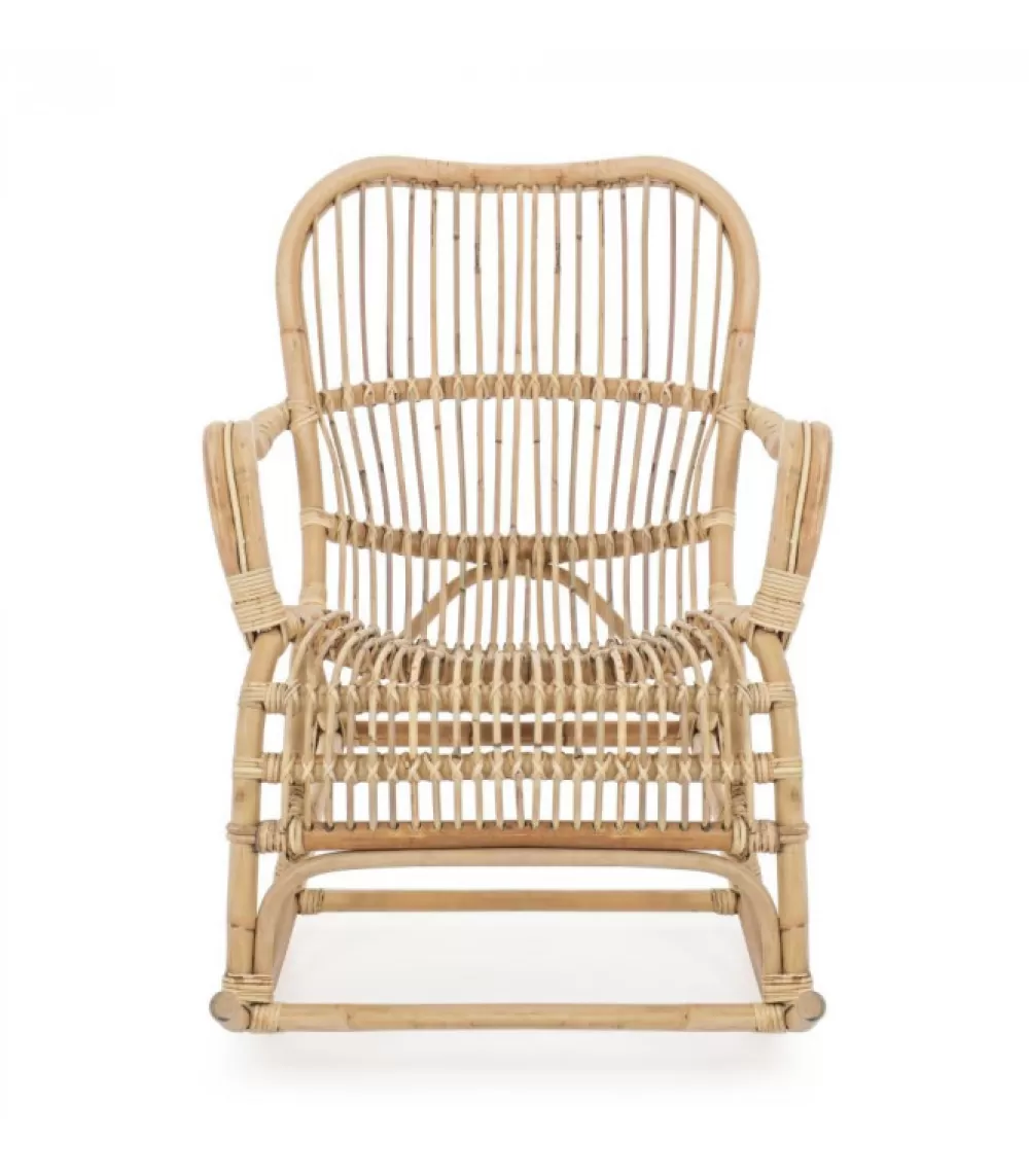 Sedute E Lettini | CONTEMPORARY STYLE Dondolo Casimira Nat Struttura In Rattan