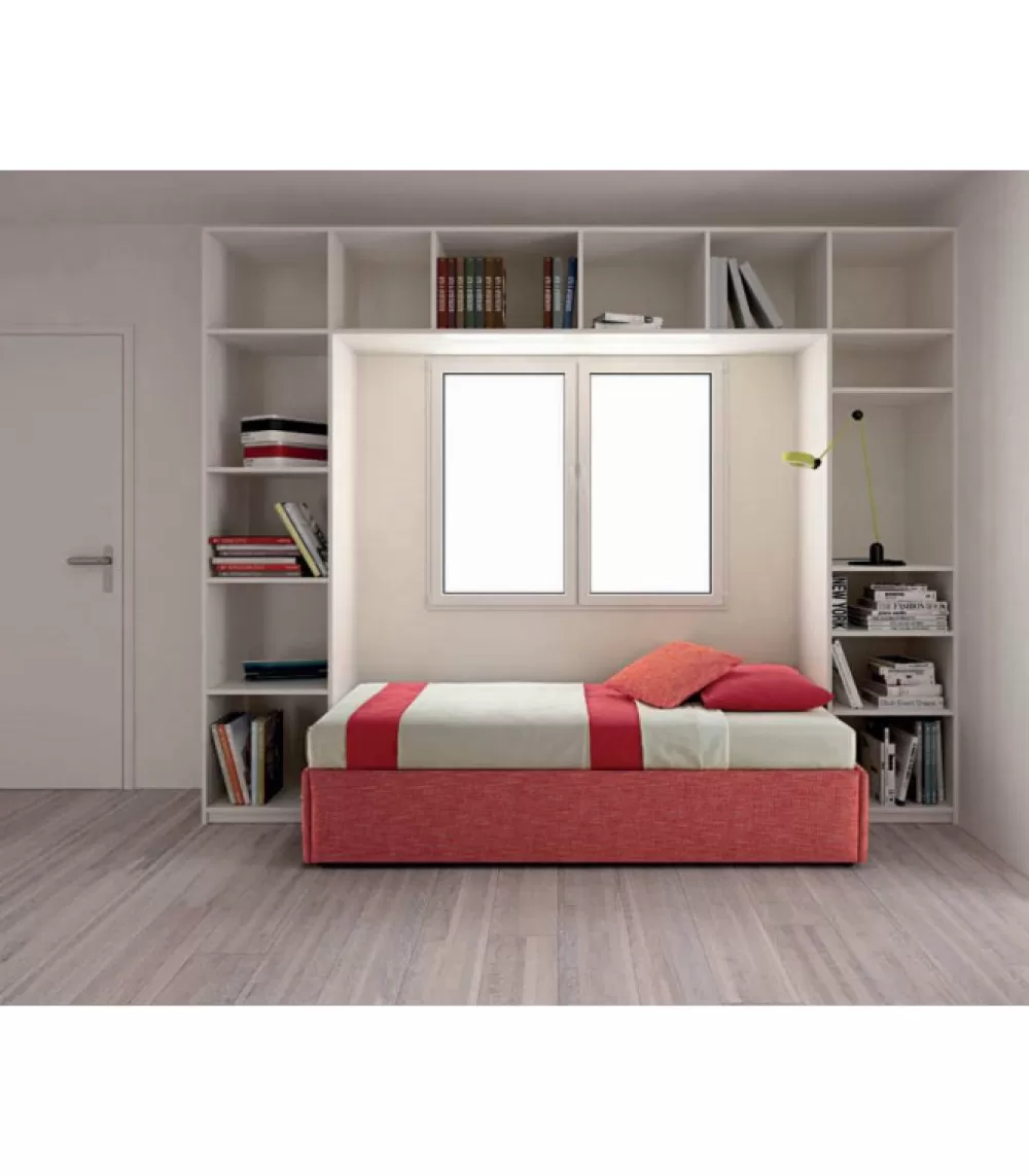 Mobili Cameretta^SAMOA LETTI Enjoy Twice Sommier, Letto Imbottito Con Secondo Letto Estraibile