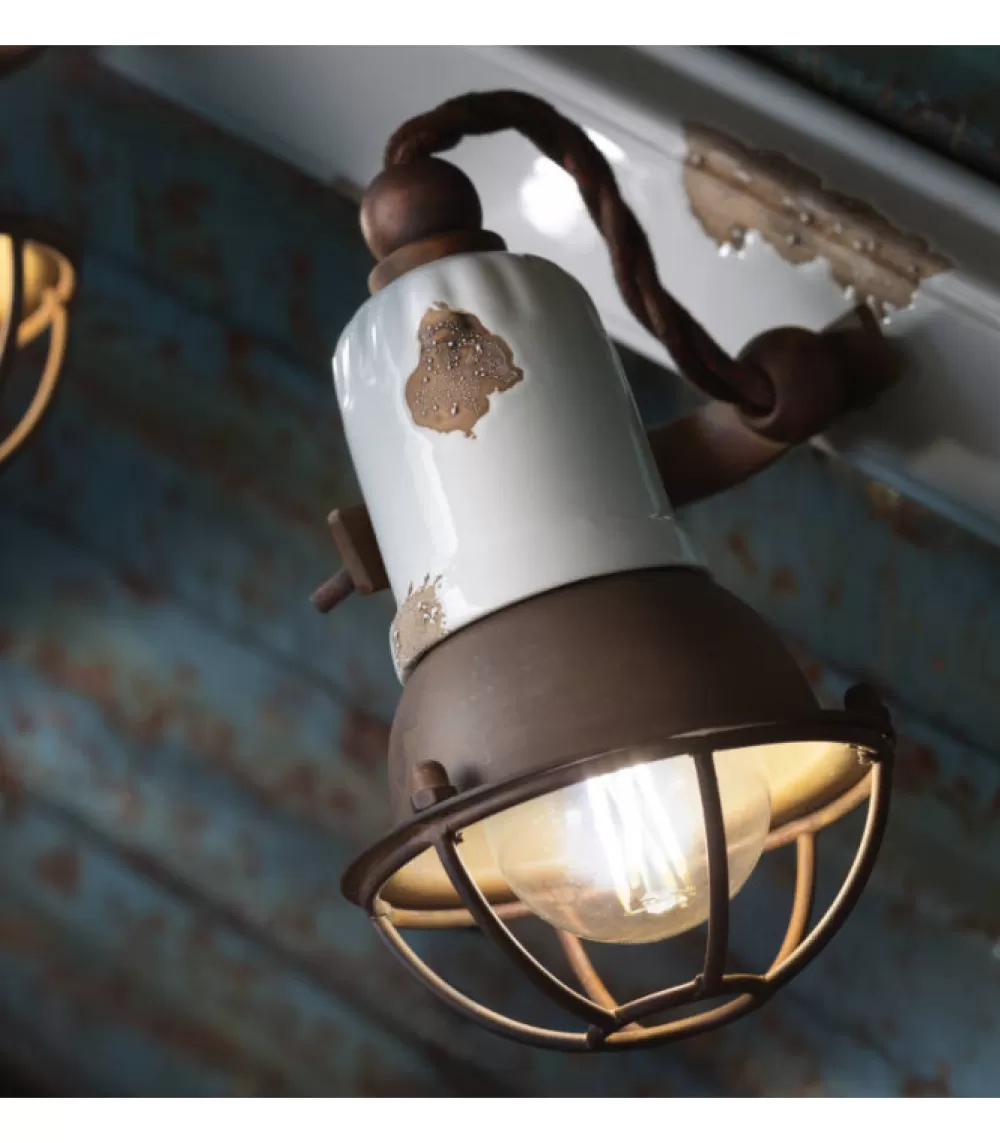 Lampade A Parete | FERROLUCE Houston Applique Doppio, Realizzato Interamente In Italia Da .