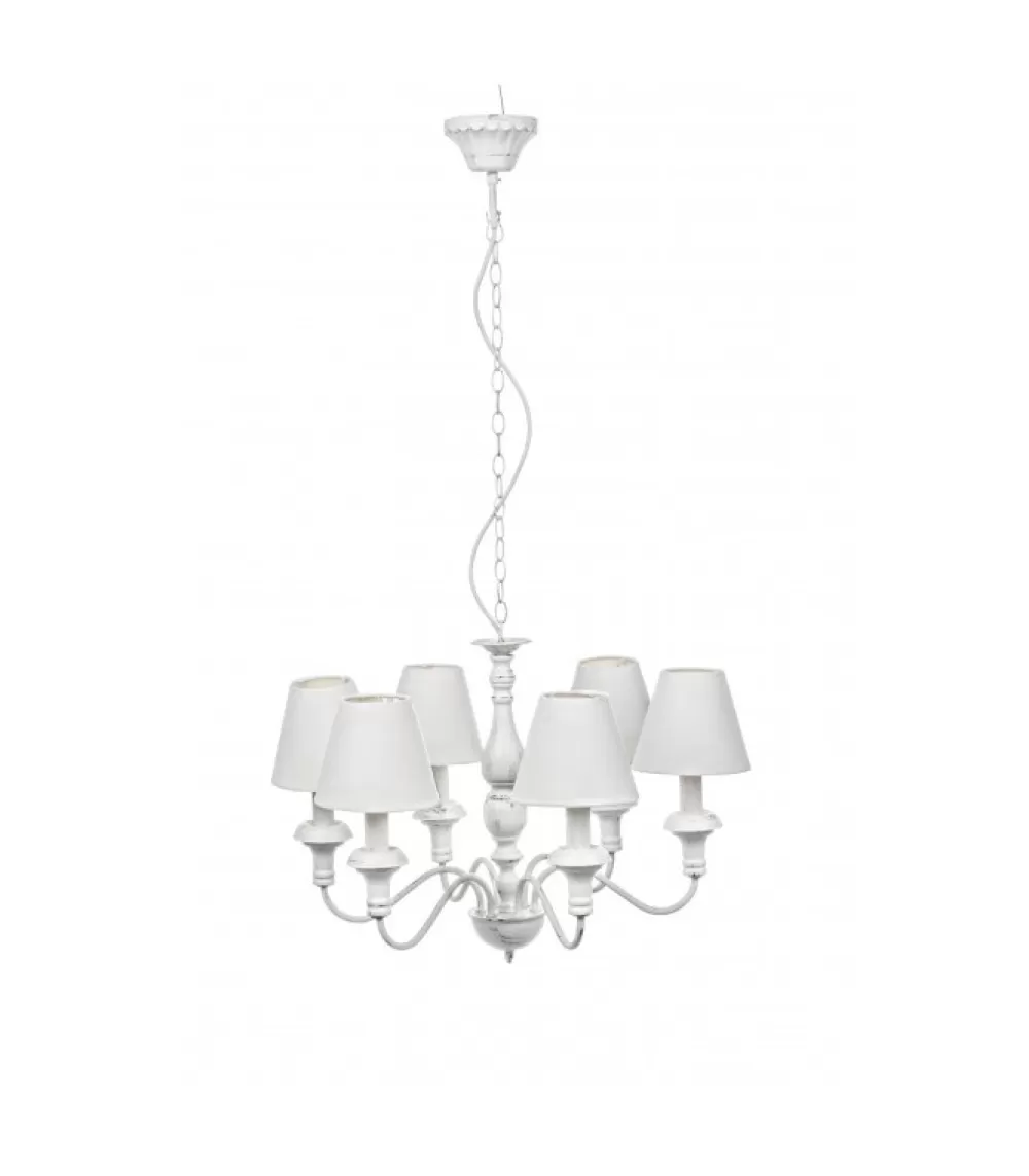 Lampade A Soffitto^CONTEMPORARY STYLE Lampadario 6Luci Stylish Bianco