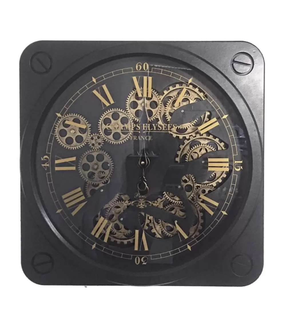 Specchiere-Quadri-Orologi | CONTEMPORARY STYLE Orologio Parete Engrenage 49X49