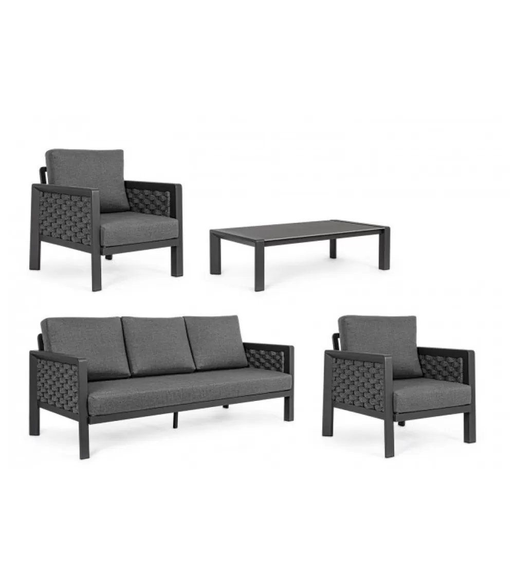 Seta Da Giardino | CONTEMPORARY STYLE Otavio Set 4 Pezzi Salotto