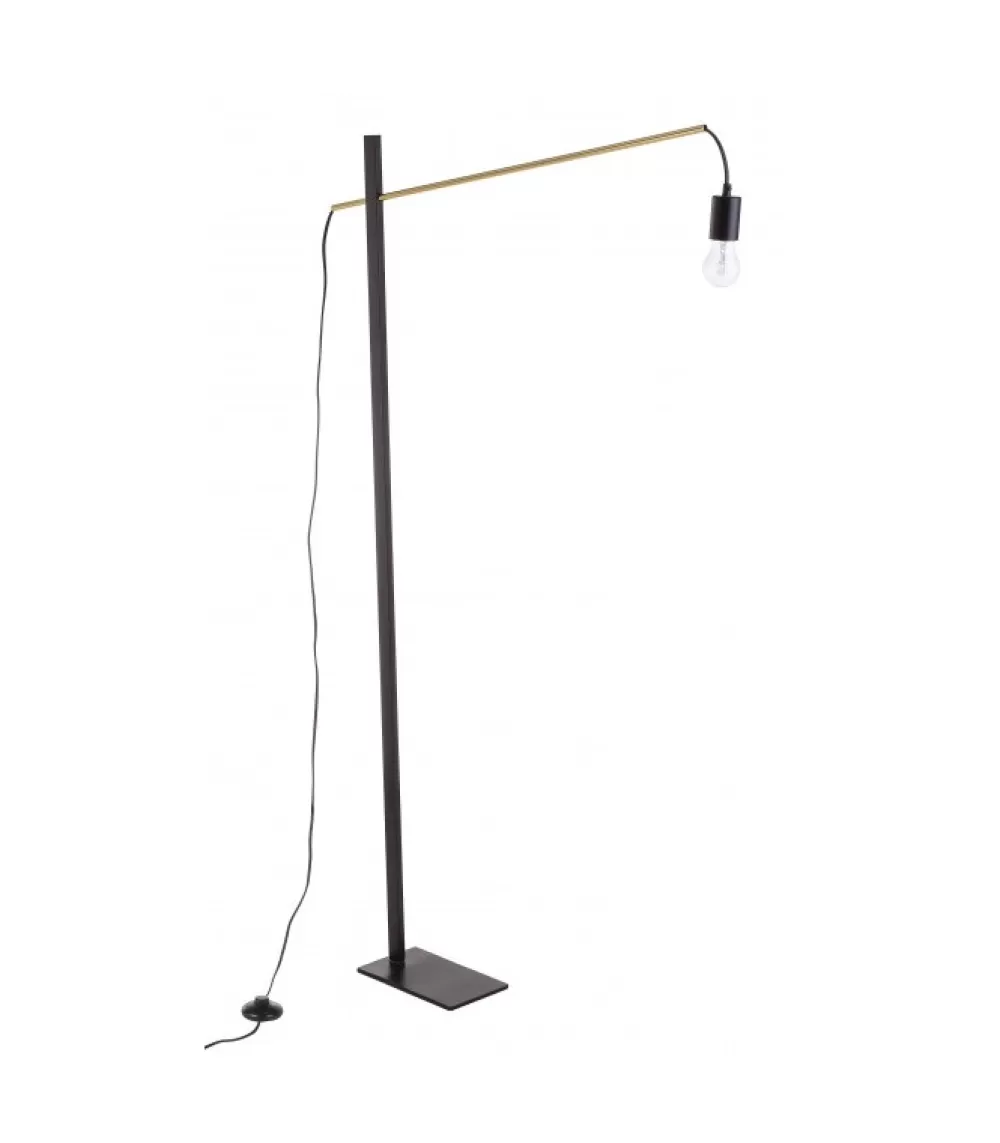 Lampade A Terra^CONTEMPORARY STYLE Piantana Carter Nero H150