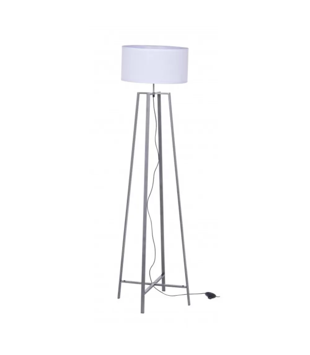 Lampade A Terra^CONTEMPORARY STYLE Piantana Mathis Grigio Anticato H156