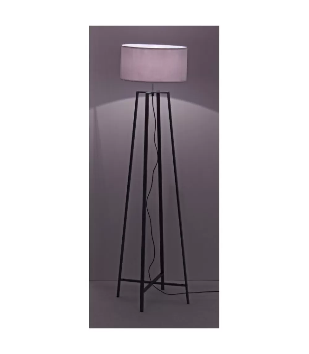 Lampade A Terra^CONTEMPORARY STYLE Piantana Mathis Grigio Anticato H156