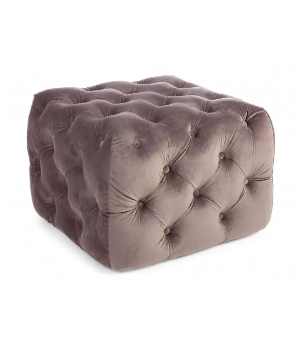 Pouf / Cuscini Arredo^CONTEMPORARY STYLE Pouf Evan Velluto Tortora S