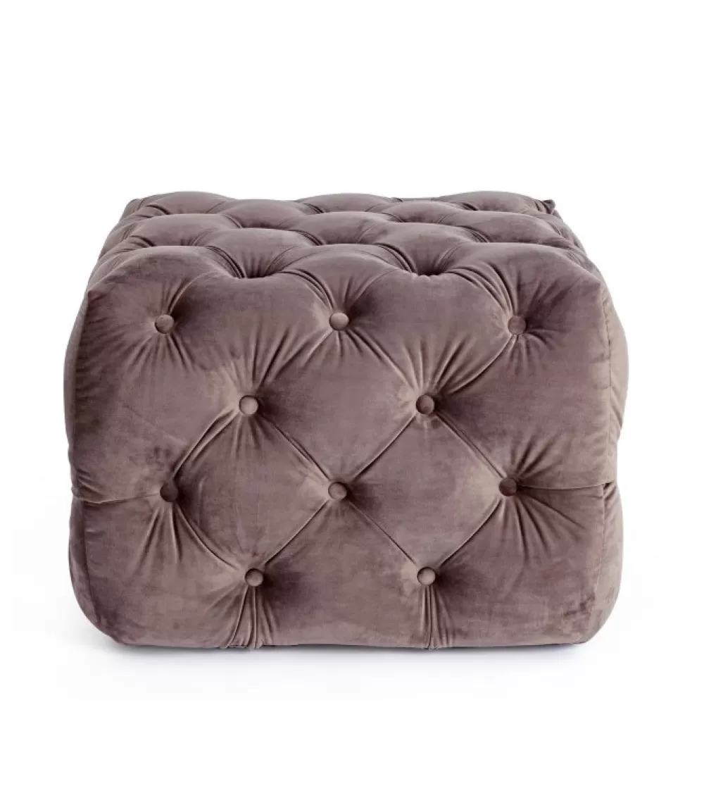 Pouf / Cuscini Arredo^CONTEMPORARY STYLE Pouf Evan Velluto Tortora S