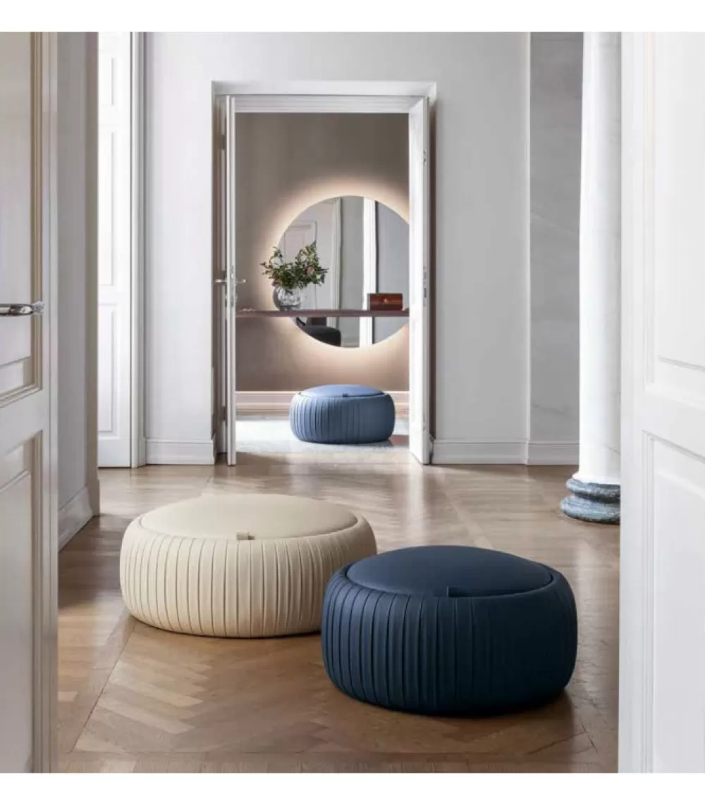 Pouf / Cuscini Arredo^TONIN CASA Pouf Plisse, 100% Made In Italy.