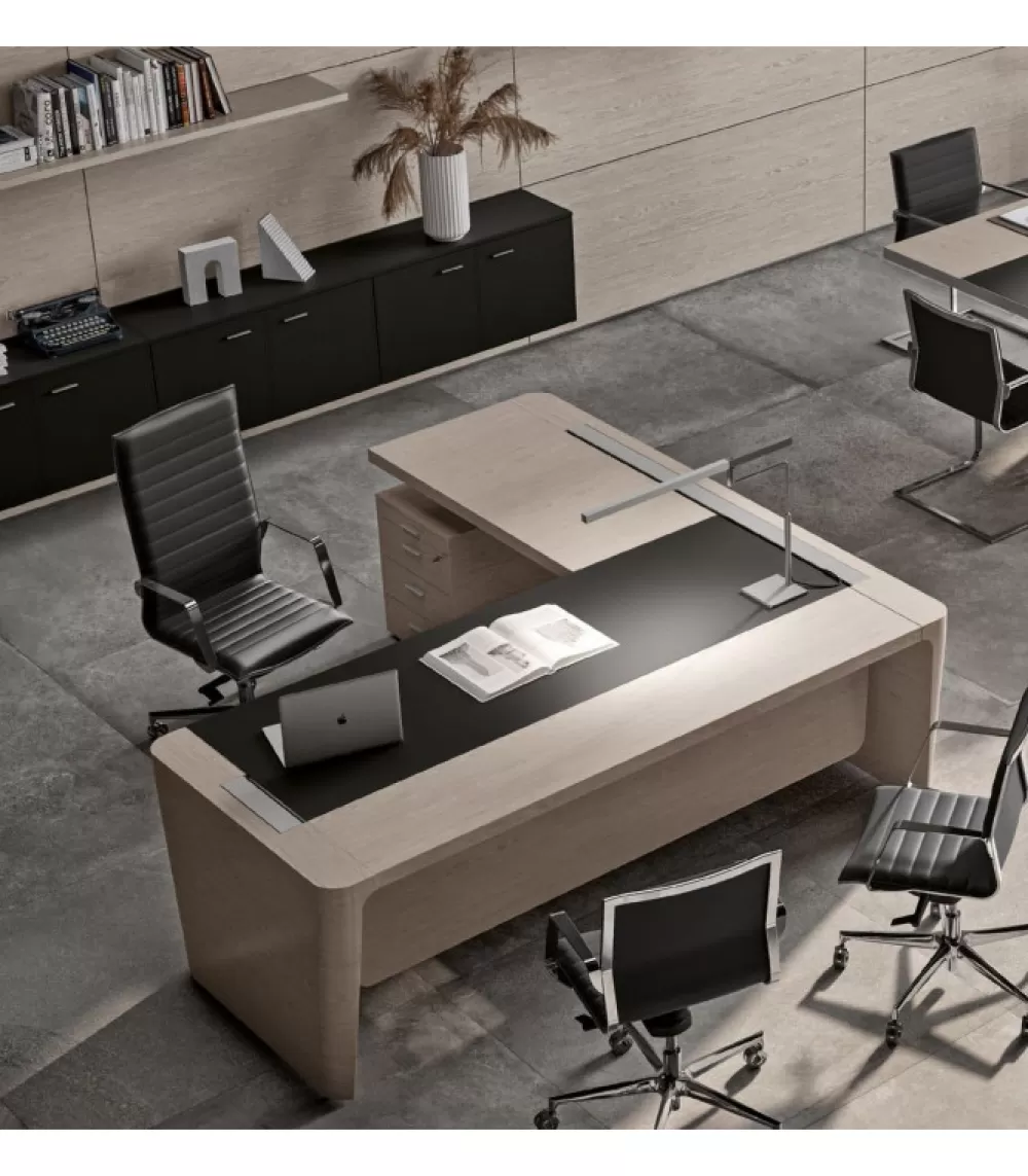 Scrivanie^QUADRIFOGLIO OFFICE Scrivania X10 Angolare, 100% Made In Italy.