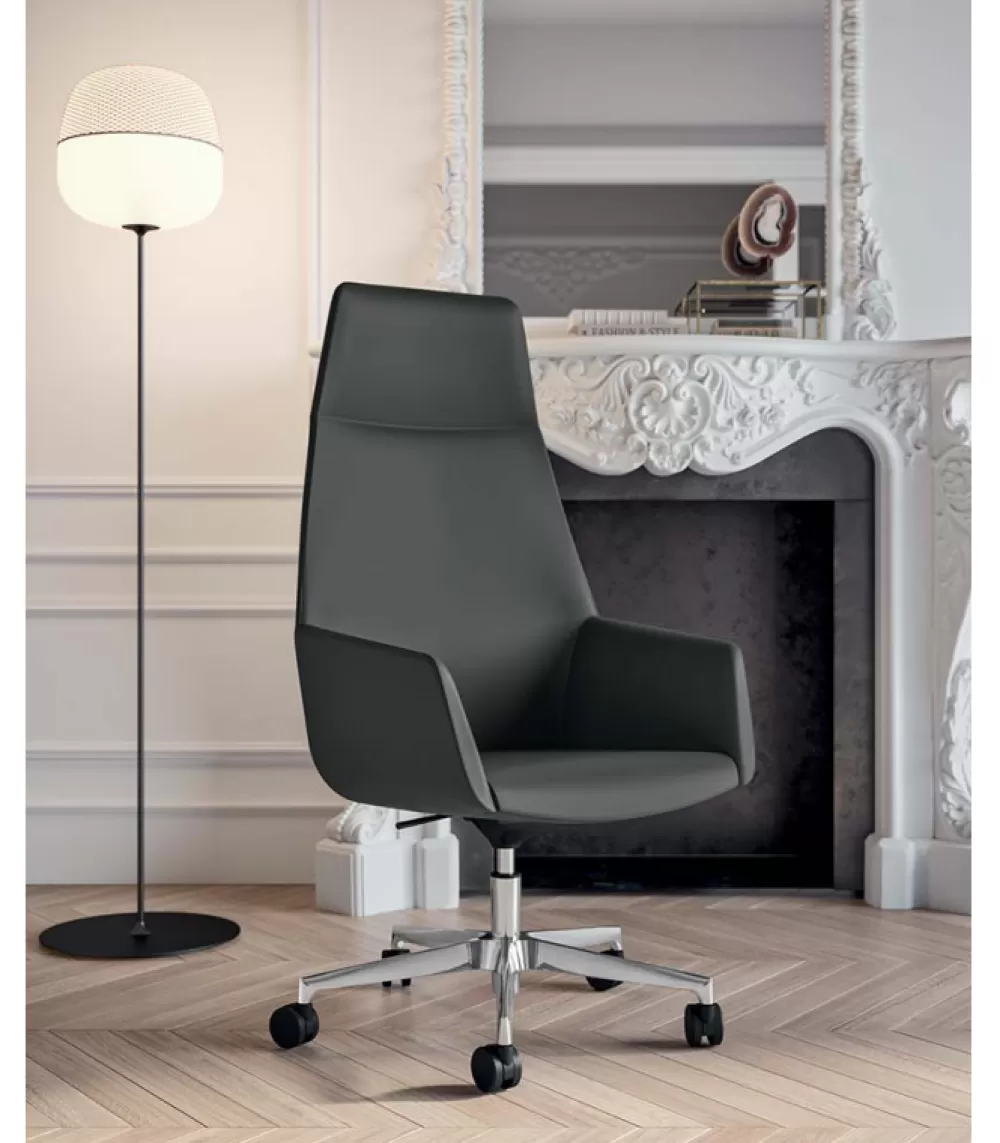 Sedie Scrivania | QUADRIFOGLIO OFFICE Sedia Da Ufficio Dune, 100% Made In Italy.