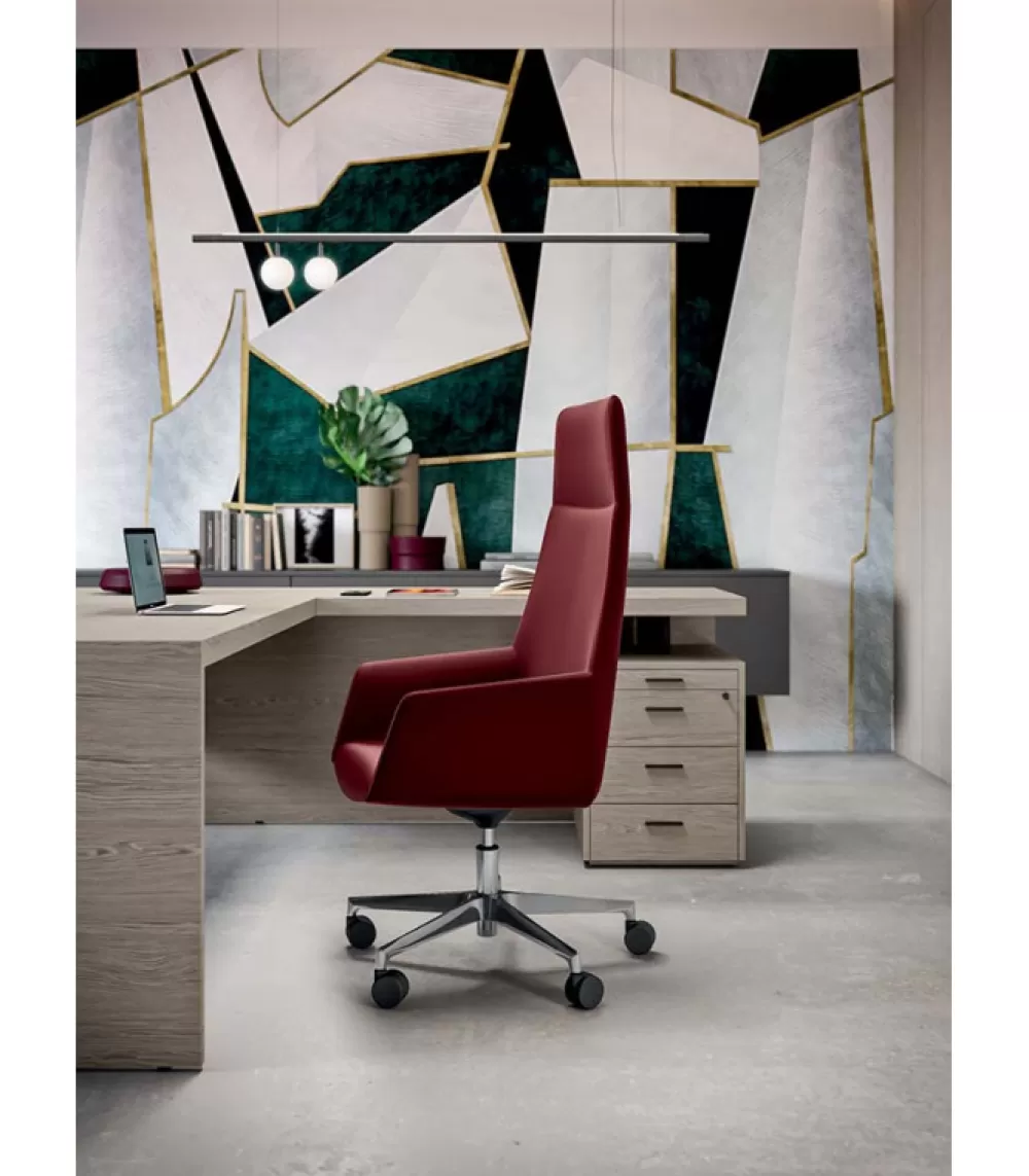 Sedie Scrivania | QUADRIFOGLIO OFFICE Sedia Da Ufficio Dune, 100% Made In Italy.