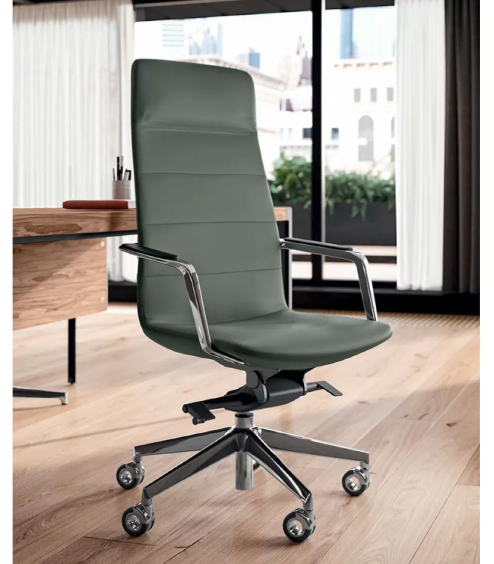 Sedie Scrivania^QUADRIFOGLIO OFFICE Sedia Diesis Da Ufficio, 100% Made In Italy.