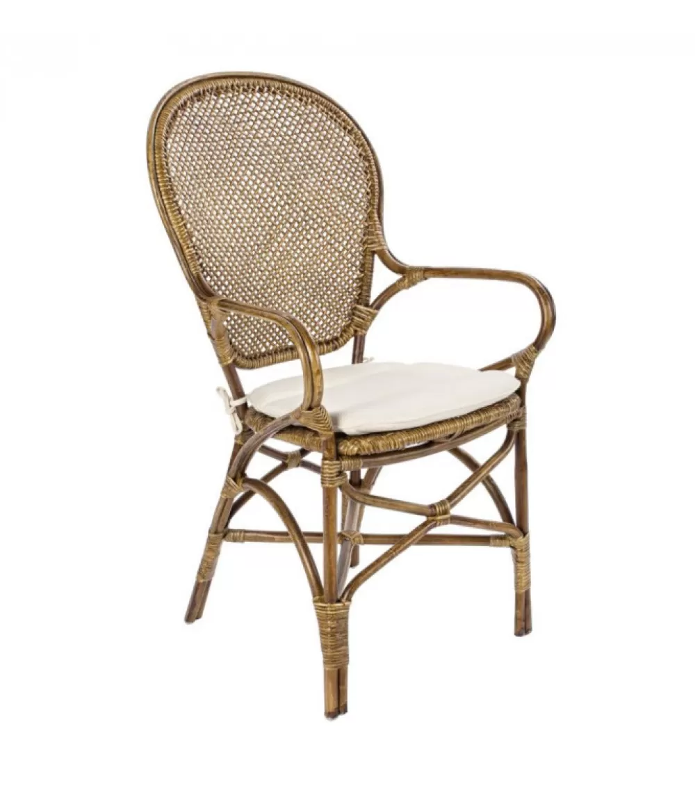 Sedute E Lettini^CONTEMPORARY STYLE Sedia Edelina Miele Struttura Rattan