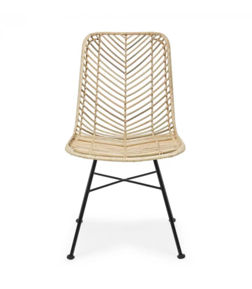 Sedute E Lettini | CONTEMPORARY STYLE Sedia Lorena Struttura In Rattan