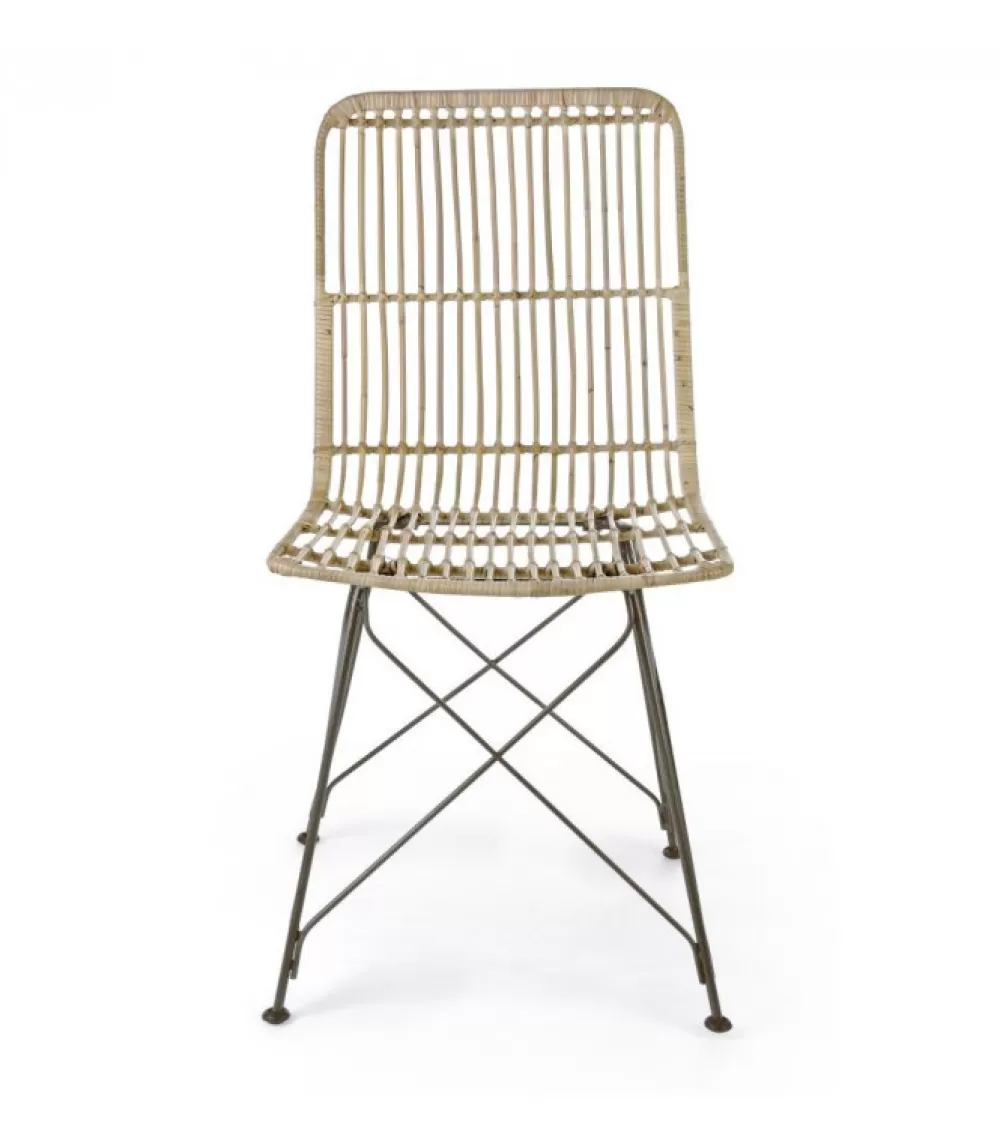 Sedute E Lettini | CONTEMPORARY STYLE Sedia Lucilla Kibu Nat Struttura In Rattan