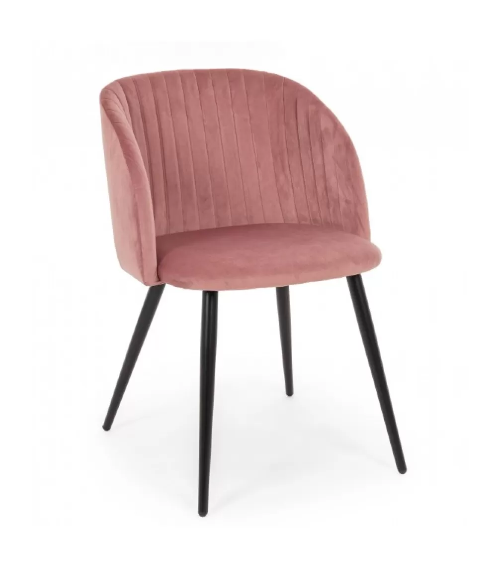 Poltroncine | CONTEMPORARY STYLE Sedia Queen Velvet Blush