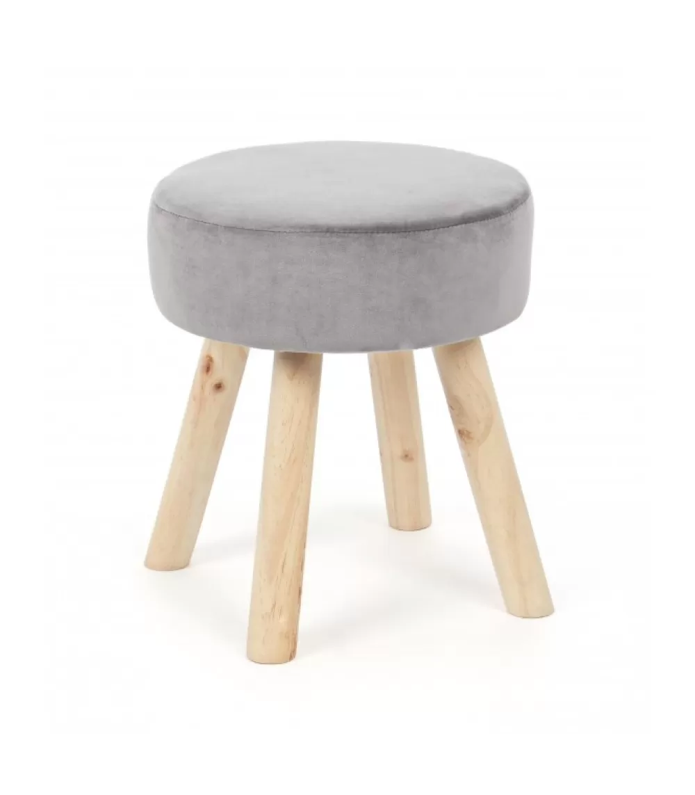 Pouf / Cuscini Arredo^CONTEMPORARY STYLE Sgabello Adeline Grigio