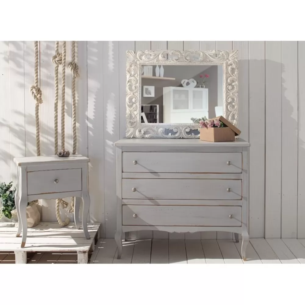 Specchiere-Quadri-Orologi | F.lli MIRANDOLA Specchiera Barocca 2691 Finitura Shabby Chic