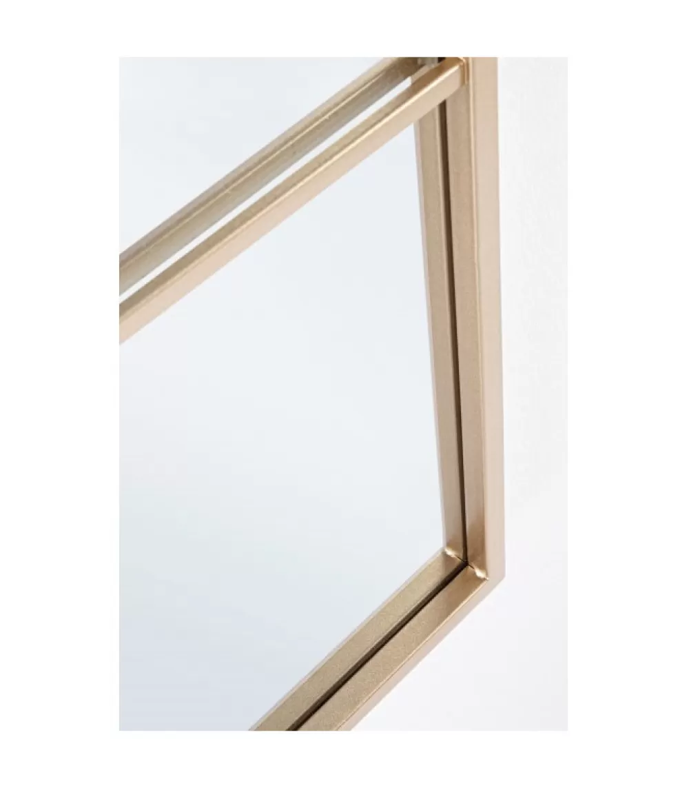 Specchiere-Quadri-Orologi | CONTEMPORARY STYLE Specchio Con Cuscino Window Nucleos Oro