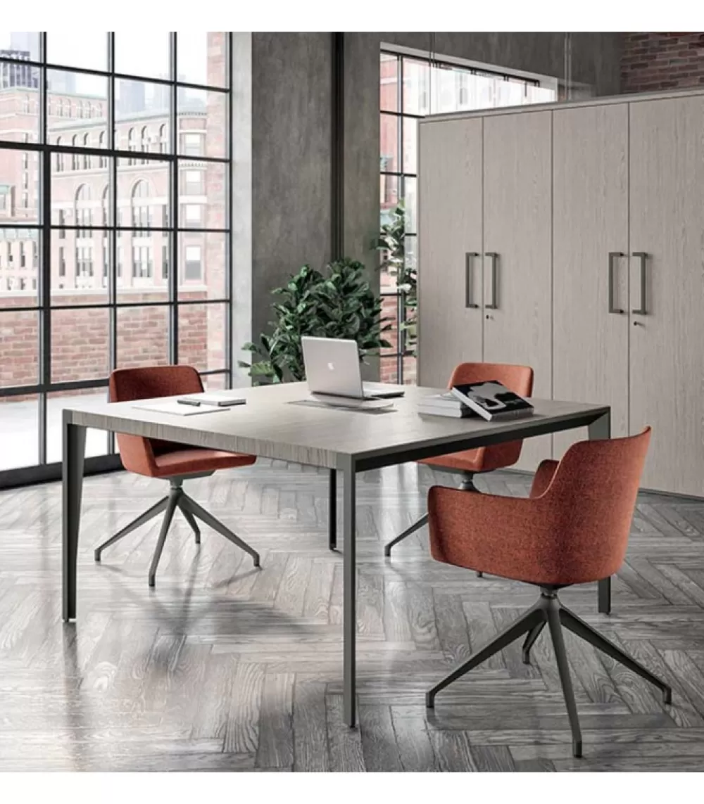 Scrivanie^QUADRIFOGLIO OFFICE Tavolo Da Riunione X9, 100% Made In Italy.